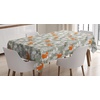 image:imageAmbesonne Fox Tablecloth Fox in The Winter Forest Abstract Cartoon Trees and Nature Animal Pattern Rectangular Table Cover for Dining Room Kitchen Decor 60 X 90 Green White