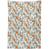 image:imageAmbesonne Fox Tablecloth Fox in The Winter Forest Abstract Cartoon Trees and Nature Animal Pattern Rectangular Table Cover for Dining Room Kitchen Decor 60 X 90 Green White