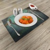 image:imageAmbesonne Mermaid Place Mats Set of 4 Mermaid Meets Seahorse Underwater World Fantasy Design Washable Fabric Placemats for Dining Table Standard Size Green Aqua