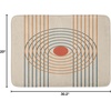 image:imageAmbesonne Mid Century Modern Boho Bath Mat Geometric Design Minimalist Stripes and Circles Like Eye Plush Bathroom Decor Mat with Non Slip Backing 302 x 20 Champagne Dark Salmon