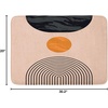 image:imageAmbesonne Mid Century Modern Boho Bath Mat Simple Modern Circular Balance Shapes on Pale Peach Back Plush Bathroom Decor Mat with Non Slip Backing 302 x 20 Dark Orange Dark Grey