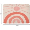 image:imageAmbesonne Mid Century Modern Boho Bath Mat Sunny Day in Neutral Colors Rainbow Stripes and Sun Art Plush Bathroom Decor Mat with Non Slip Backing 302 x 20 Coral Blush Eggshell
