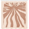 image:imageAmbesonne Mid Century Modern Boho Shower Curtain Funky Sun Beam Look Abstract Stripes Contemporary Print Cloth Fabric Bathroom Decor Set with Hooks 69 W x 75 L Pale Taupe Champagne