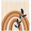 image:imageAmbesonne Mid Century Modern Boho Shower Curtain Simple Leaves Branch of Earth Tones Rainbow Dreamy Art Cloth Fabric Bathroom Decor Set with Hooks 69 W x 105 L Eggshell Burnt Orange