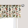 image:imageAmbesonne Nature Window Valance Birds Wildlife Cartoon Like Image with Tree Leaf Art Print Curtain Valance for Kitchen Bedroom Decor with Rod Pocket 54 X 18 Mustard MaroonDark Coral Teal Blue Grey