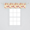 image:imageAmbesonne Nature Window Valance Birds Wildlife Cartoon Like Image with Tree Leaf Art Print Curtain Valance for Kitchen Bedroom Decor with Rod Pocket 54 X 18 Mustard MaroonRed Orange Yellow