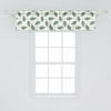 image:imageAmbesonne Nature Window Valance Birds Wildlife Cartoon Like Image with Tree Leaf Art Print Curtain Valance for Kitchen Bedroom Decor with Rod Pocket 54 X 18 Mustard MaroonHunter Green and White
