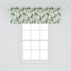 image:imageAmbesonne Nature Window Valance Birds Wildlife Cartoon Like Image with Tree Leaf Art Print Curtain Valance for Kitchen Bedroom Decor with Rod Pocket 54 X 18 Mustard MaroonPale Mint Green and Vermilion