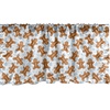 image:imageAmbesonne Nature Window Valance Birds Wildlife Cartoon Like Image with Tree Leaf Art Print Curtain Valance for Kitchen Bedroom Decor with Rod Pocket 54 X 18 Mustard MaroonPale Caramel Pale Blue