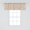 image:imageAmbesonne Nature Window Valance Birds Wildlife Cartoon Like Image with Tree Leaf Art Print Curtain Valance for Kitchen Bedroom Decor with Rod Pocket 54 X 18 Mustard MaroonPale Caramel Pale Blue