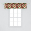 image:imageAmbesonne Nature Window Valance Birds Wildlife Cartoon Like Image with Tree Leaf Art Print Curtain Valance for Kitchen Bedroom Decor with Rod Pocket 54 X 18 Mustard MaroonRuby Green