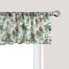 image:imageAmbesonne Nature Window Valance Birds Wildlife Cartoon Like Image with Tree Leaf Art Print Curtain Valance for Kitchen Bedroom Decor with Rod Pocket 54 X 18 Mustard MaroonPale Mint Green and Vermilion