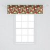 image:imageAmbesonne Nature Window Valance Birds Wildlife Cartoon Like Image with Tree Leaf Art Print Curtain Valance for Kitchen Bedroom Decor with Rod Pocket 54 X 18 Mustard MaroonRuby Green