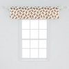 image:imageAmbesonne Nature Window Valance Birds Wildlife Cartoon Like Image with Tree Leaf Art Print Curtain Valance for Kitchen Bedroom Decor with Rod Pocket 54 X 18 Mustard MaroonPale Caramel Pale Blue