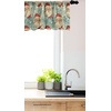 image:imageAmbesonne Nature Window Valance Birds Wildlife Cartoon Like Image with Tree Leaf Art Print Curtain Valance for Kitchen Bedroom Decor with Rod Pocket 54 X 18 Mustard MaroonDark Pink Pale Blue