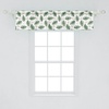 image:imageAmbesonne Nature Window Valance Birds Wildlife Cartoon Like Image with Tree Leaf Art Print Curtain Valance for Kitchen Bedroom Decor with Rod Pocket 54 X 18 Mustard MaroonHunter Green and White