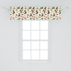 image:imageAmbesonne Nature Window Valance Birds Wildlife Cartoon Like Image with Tree Leaf Art Print Curtain Valance for Kitchen Bedroom Decor with Rod Pocket 54 X 18 Mustard MaroonDark Coral Teal Blue Grey