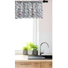 image:imageAmbesonne Nature Window Valance Birds Wildlife Cartoon Like Image with Tree Leaf Art Print Curtain Valance for Kitchen Bedroom Decor with Rod Pocket 54 X 18 Mustard MaroonPale Grey White and Pink