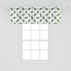 image:imageAmbesonne Nature Window Valance Birds Wildlife Cartoon Like Image with Tree Leaf Art Print Curtain Valance for Kitchen Bedroom Decor with Rod Pocket 54 X 18 Mustard MaroonHunter Green and White