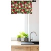 image:imageAmbesonne Nature Window Valance Birds Wildlife Cartoon Like Image with Tree Leaf Art Print Curtain Valance for Kitchen Bedroom Decor with Rod Pocket 54 X 18 Mustard MaroonRuby Green