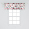 image:imageAmbesonne Nature Window Valance Birds Wildlife Cartoon Like Image with Tree Leaf Art Print Curtain Valance for Kitchen Bedroom Decor with Rod Pocket 54 X 18 Mustard MaroonHot Pink and Pale Petrol Blue