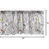 image:imageAmbesonne Nature Window Valance Birds Wildlife Cartoon Like Image with Tree Leaf Art Print Curtain Valance for Kitchen Bedroom Decor with Rod Pocket 54 X 18 Mustard MaroonMustard Maroon