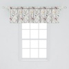 image:imageAmbesonne Nature Window Valance Birds Wildlife Cartoon Like Image with Tree Leaf Art Print Curtain Valance for Kitchen Bedroom Decor with Rod Pocket 54 X 18 Mustard MaroonMustard Maroon