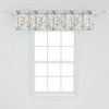 image:imageAmbesonne Nature Window Valance Birds Wildlife Cartoon Like Image with Tree Leaf Art Print Curtain Valance for Kitchen Bedroom Decor with Rod Pocket 54 X 18 Mustard MaroonMustard Maroon
