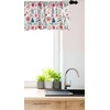 image:imageAmbesonne Nature Window Valance Birds Wildlife Cartoon Like Image with Tree Leaf Art Print Curtain Valance for Kitchen Bedroom Decor with Rod Pocket 54 X 18 Mustard MaroonHot Pink and Pale Petrol Blue