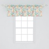 image:imageAmbesonne Nature Window Valance Birds Wildlife Cartoon Like Image with Tree Leaf Art Print Curtain Valance for Kitchen Bedroom Decor with Rod Pocket 54 X 18 Mustard MaroonIvory and Multicolor
