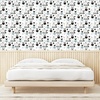 image:imageAmbesonne Scandinavian Peel amp Stick Wallpaper for Home Viking Longboat Design Cartoon Style Character Illustration SelfAdhesive Living Room Kitchen Accent 13 x 100 Black Pale Blue Grey