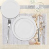 image:imageAmbesonne Seashells Place Mats Set of 4 Starfish Marine in Vertical Direction Wood Surface Ocean Beach Nautical Print Washable Fabric Placemats for Dining Table Standard Size Ivory