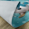image:imageAmbesonne Snowman Place Mats Set of 4 Skiing with Ornate Snowflakes Winter Vacation Activity Fun Hobby Washable Fabric Placemats for Dining Table Standard Size Brown Turquoise