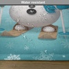 image:imageAmbesonne Snowman Place Mats Set of 4 Skiing with Ornate Snowflakes Winter Vacation Activity Fun Hobby Washable Fabric Placemats for Dining Table Standard Size Brown Turquoise