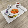 image:imageAmbesonne Southwestern Place Mats Set of 4 Medieval Fractal Glass Look Colorful Bunny Silhouette Print on Plain Backdrop Washable Fabric Placemats for Dining Table Standard Size Multicolor