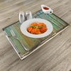 image:imageAmbesonne Vintage Place Mats Set of 4 Rustic Old Wood Door Dated Tuscany House Entrance Antique Texture Photograph Washable Fabric Placemats for Dining Table Standard Size Brown and Mint