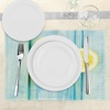 image:imageAmbesonne Yellow and Blue Place Mats Set of 4 Juicy Lemon Slices on Old Wooden Planks Porch Summer Refreshing Image Washable Fabric Placemats for Dining Table Standard Size Sky Blue