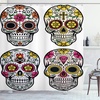 image:imageAmbesonne Day of The Dead Shower Curtain Dia de Los Muertos Celebration Skull Art Image Cloth Fabric Bathroom Decor Set with Hooks 69 W x 75 L Yellow White BlackYellow White Black