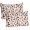 image:imageAmbesonne Dog Lover Pillow Sham Set of 2 Cartoon Canines Bullterrier Doberman Husky Spaniel Love Theme Funny Characters Quality Microfiber Bedding Item for All Seasons 30 x 20 AmberAmber
