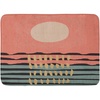image:imageAmbesonne Mid Century Modern Boho Bath Mat Abstract Sun on Scandinavian Waves Pastel Terracotta Colors Plush Bathroom Decor Mat with Non Slip Backing 302 x 20 Coral Laurel Green
