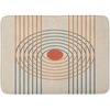 image:imageAmbesonne Mid Century Modern Boho Bath Mat Geometric Design Minimalist Stripes and Circles Like Eye Plush Bathroom Decor Mat with Non Slip Backing 302 x 20 Champagne Dark Salmon