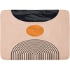 image:imageAmbesonne Mid Century Modern Boho Bath Mat Simple Modern Circular Balance Shapes on Pale Peach Back Plush Bathroom Decor Mat with Non Slip Backing 302 x 20 Dark Orange Dark Grey