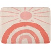 image:imageAmbesonne Mid Century Modern Boho Bath Mat Sunny Day in Neutral Colors Rainbow Stripes and Sun Art Plush Bathroom Decor Mat with Non Slip Backing 302 x 20 Coral Blush Eggshell