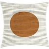 image:imageAmbesonne Mid Century Modern Boho Throw Pillow Cushion Cover Abstract Minimal Moon with Earth Tones and Stripes Art Decorative Square Accent Pillow Case 36 X 36 Ginger Ivory Dark Grey