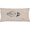 image:imageAmbesonne Mid Century Modern Boho Throw Pillow Cushion Cover Abstract Simple Design Lady Silhouette Peach Tone Back Decorative Rectangle Accent Pillow Case 36 X 16 Pale Mustard Dark Grey