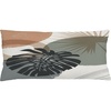 image:imageAmbesonne Mid Century Modern Boho Throw Pillow Cushion Cover Exotic Monstera Leaf Silhouettes with Round Ornaments Decorative Rectangle Accent Pillow Case 36 X 16 Almond Evergreen White