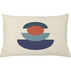 image:imageAmbesonne Mid Century Modern Boho Throw Pillow Cushion Cover Geometric Balance with Semi Circles Weathered Effect Decorative Rectangle Accent Pillow Case 26 X 16 Eggshell and Paprika