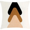 image:imageAmbesonne Mid Century Modern Boho Throw Pillow Cushion Cover Geometric Feels Triangle Look Shapes Minimalist Art Decorative Square Accent Pillow Case 20 X 20 Peach Charcoal Grey White