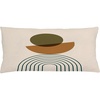 image:imageAmbesonne Mid Century Modern Boho Throw Pillow Cushion Cover Geometric Semicircle and Round with Simple Stripes Art Decorative Rectangle Accent Pillow Case 36 X 16 Fawn Ginger Champagne
