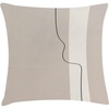 image:imageAmbesonne Mid Century Modern Boho Throw Pillow Cushion Cover Minimalist Art of Abstract Line on Nude Neutral Back Decorative Square Accent Pillow Case 40 X 40 Pale Tan Charcoal Grey